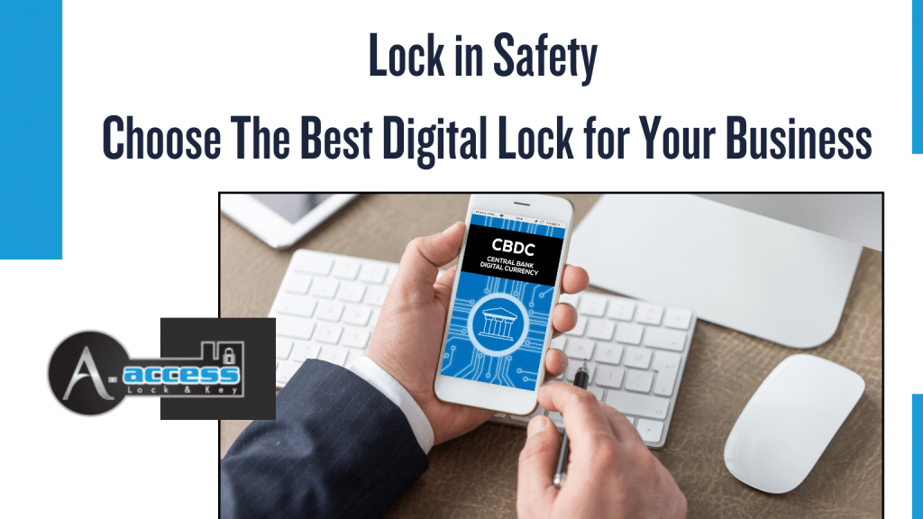 A-Access Lock & Key_Digital door lock being installed