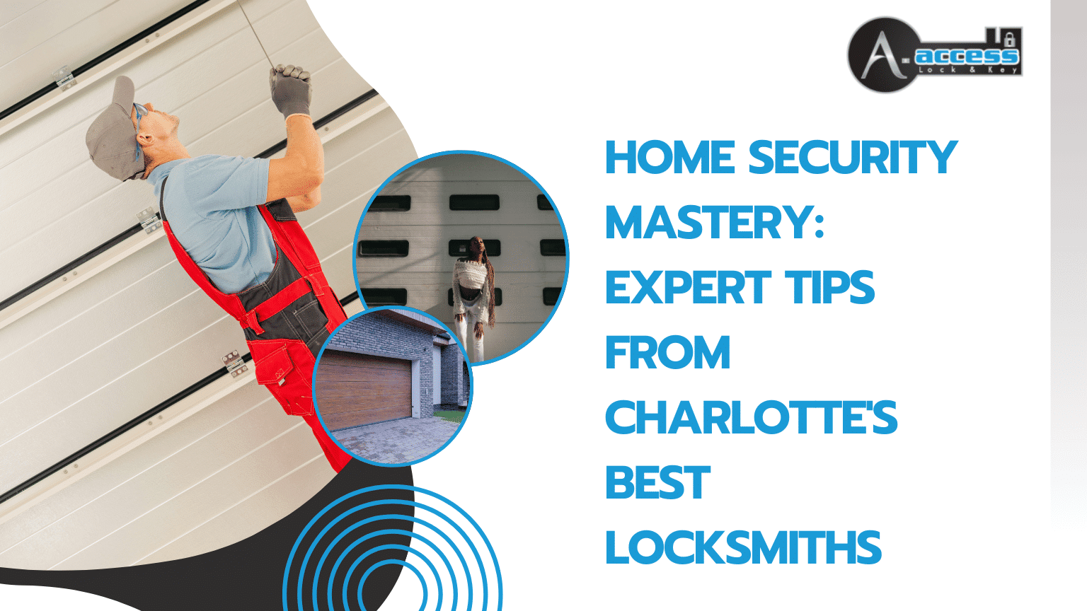 Professional locksmith in Charlotte demonstrating home security upgrades
