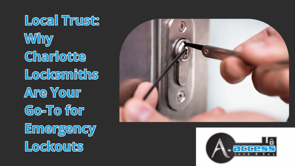 Local Charlotte locksmith responding to emergency lockout situation