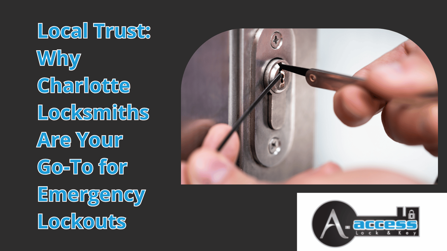 Local Charlotte locksmith responding to emergency lockout situation